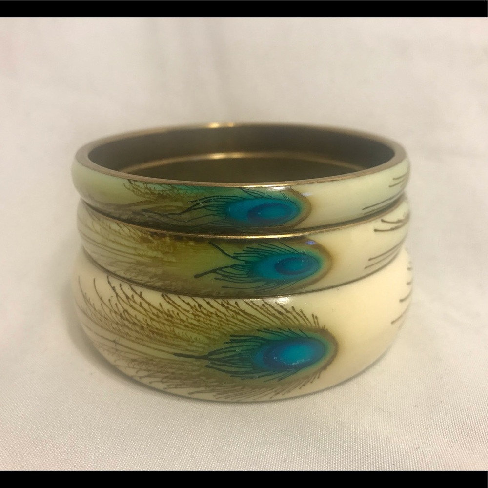 Exotic Bundle Of Bangle Bracelets - image 2